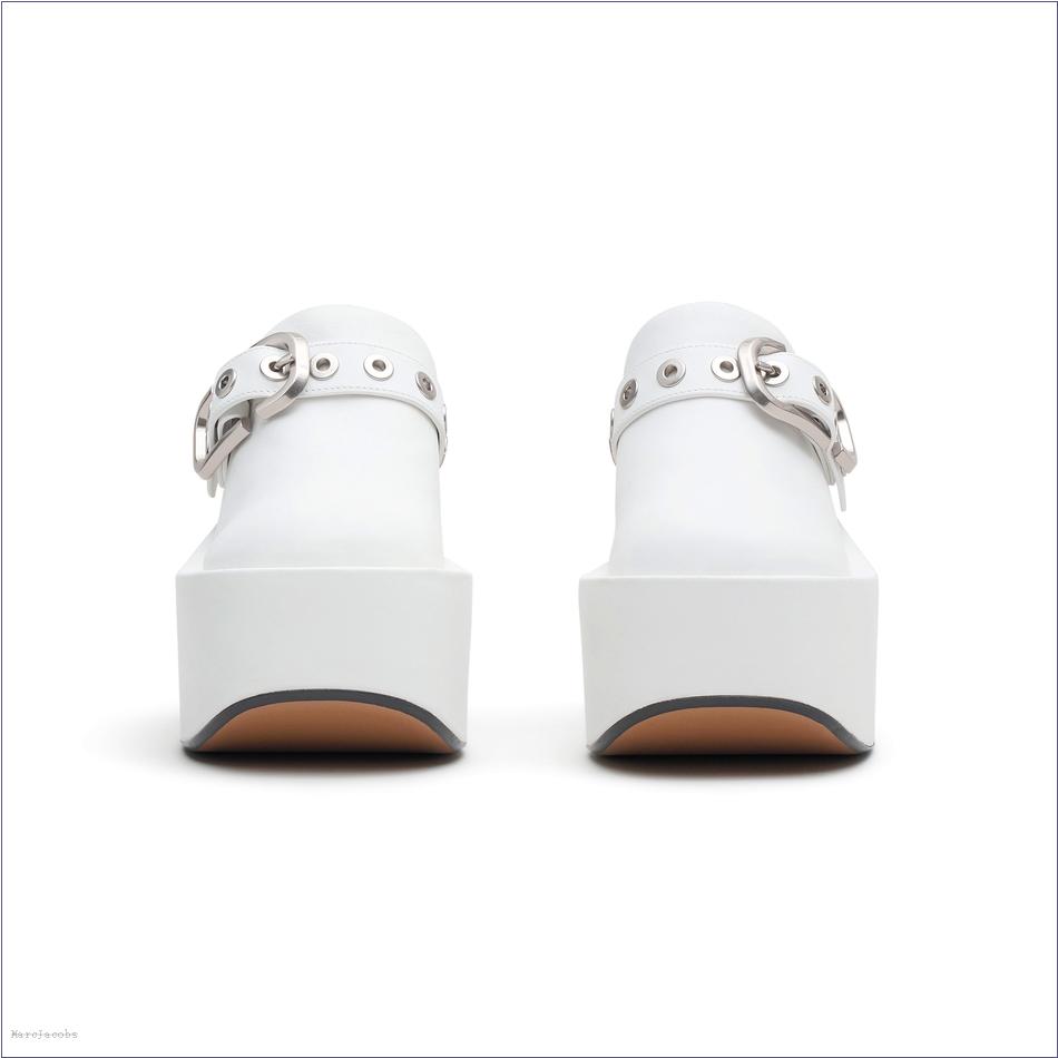  Marc Jacobs WHITE MARCDOWN/View All Marcdown/The J Marc Leather Clog