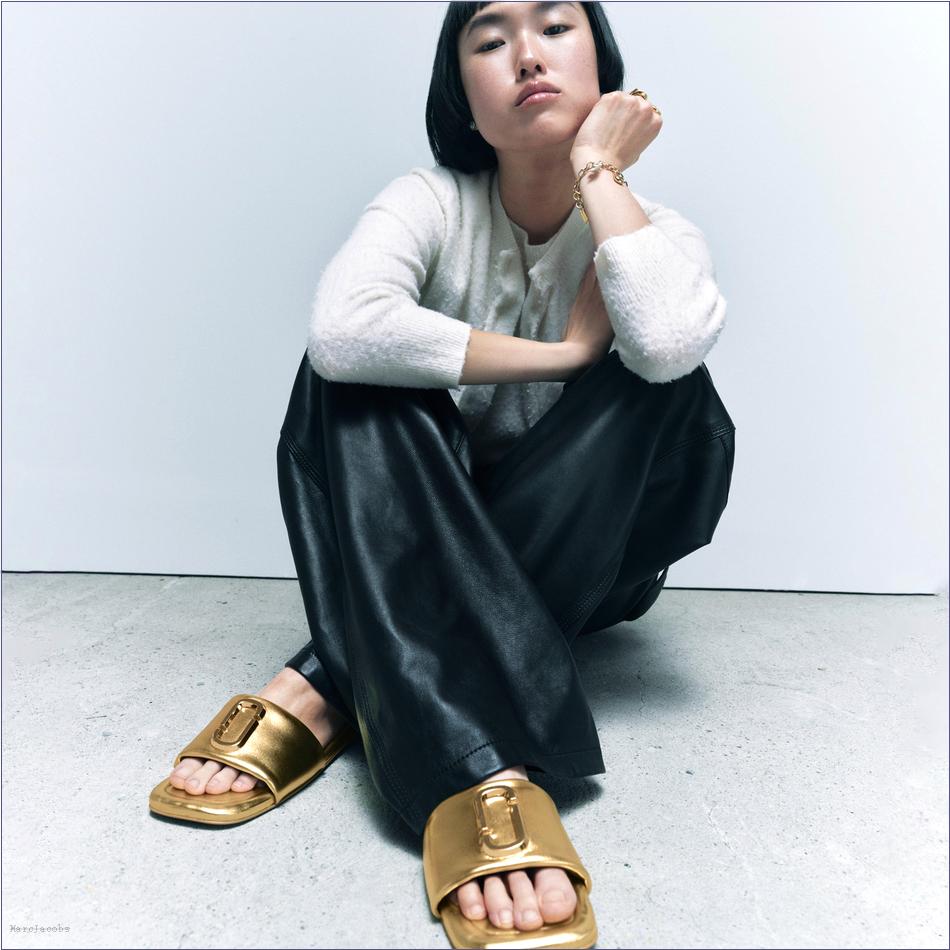  Marc Jacobs GOLD SHOES/Sandals/The J Marc Metallic Sandal