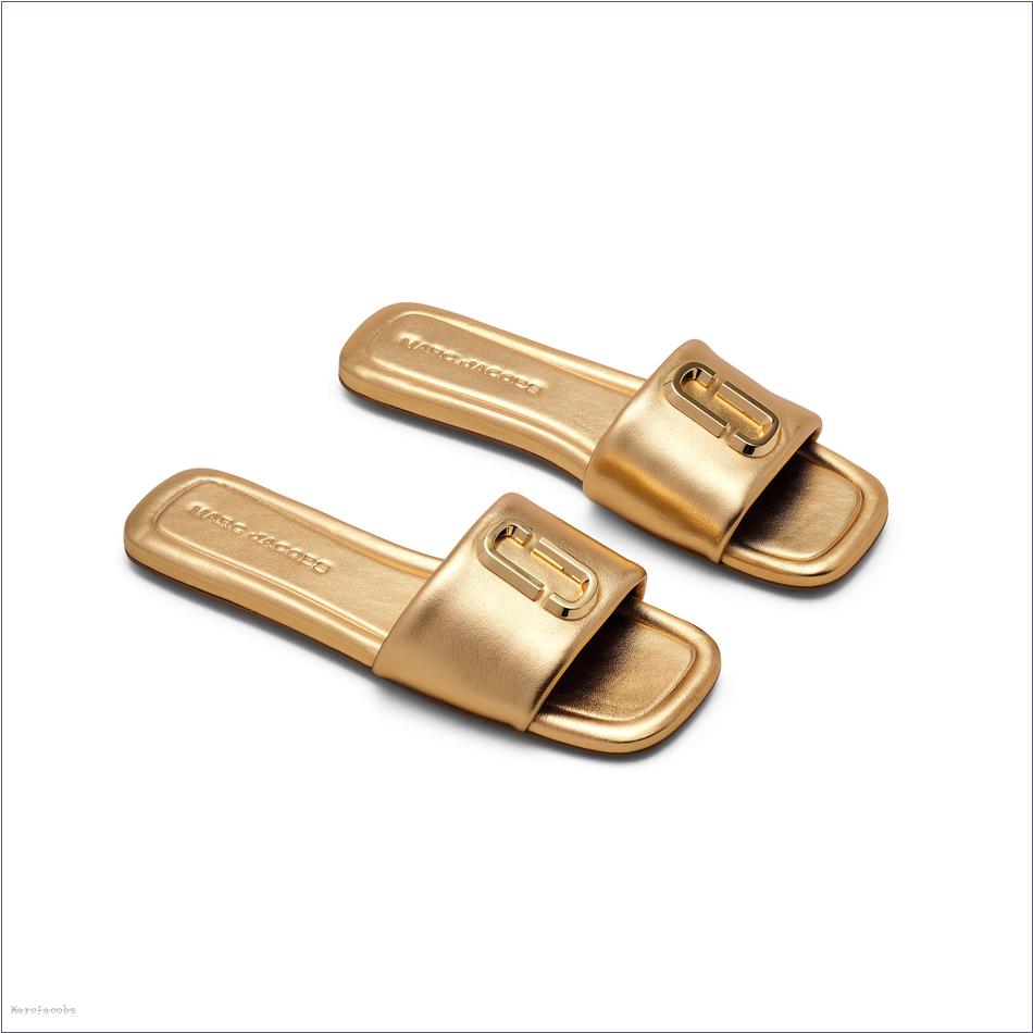  Marc Jacobs GOLD SHOES/Sandals/The J Marc Metallic Sandal