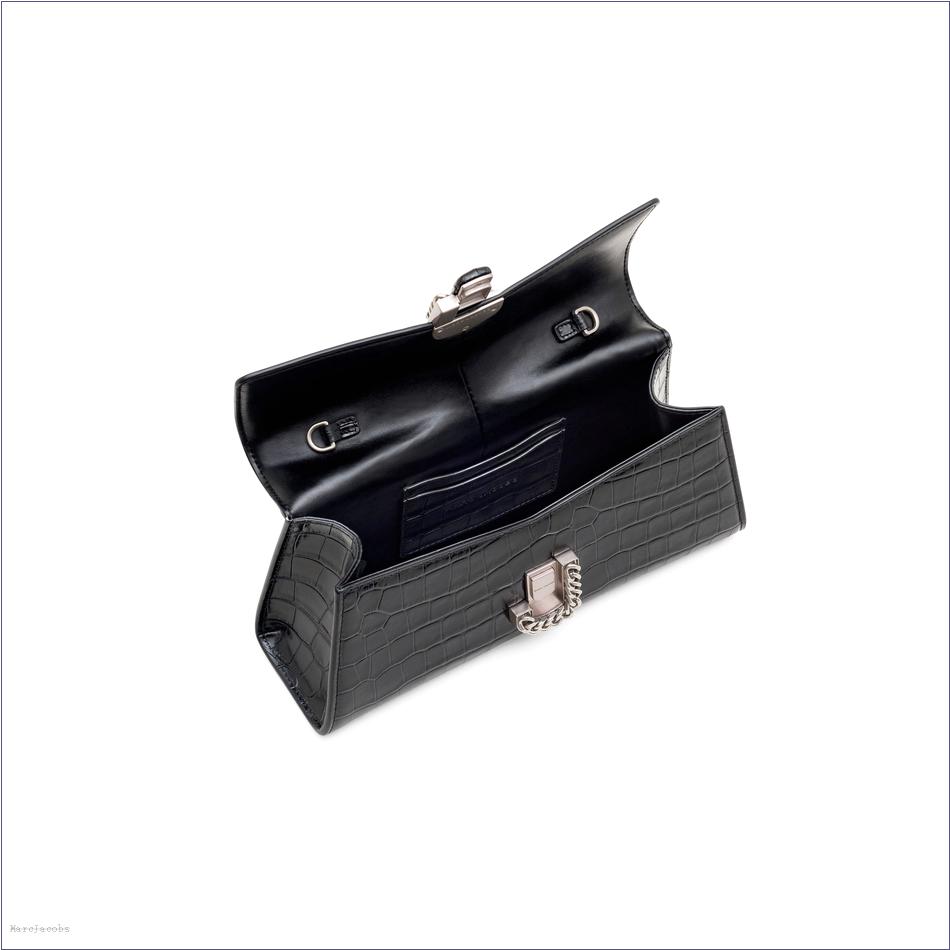  Marc Jacobs BLACK MARCDOWN/View All Marcdown/The Croc-Embossed St. Marc Convertible Clutch