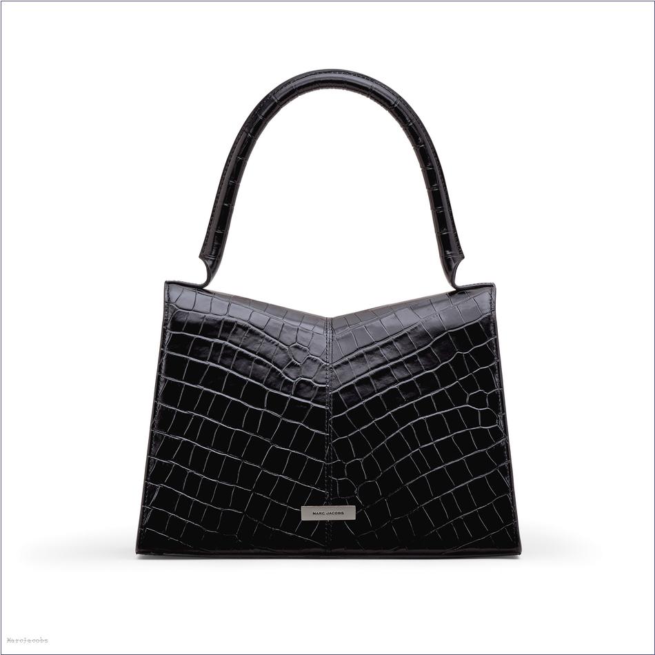  Marc Jacobs BLACK MARCDOWN/View All Marcdown/The Croc-Embossed St. Marc Large Top Handle