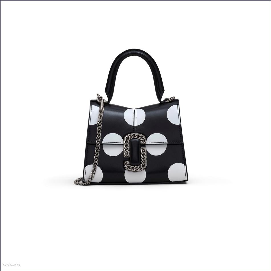  Marc Jacobs BLACK/WHITE MARCDOWN/View All Marcdown/The Spots St. Marc Mini Top Handle