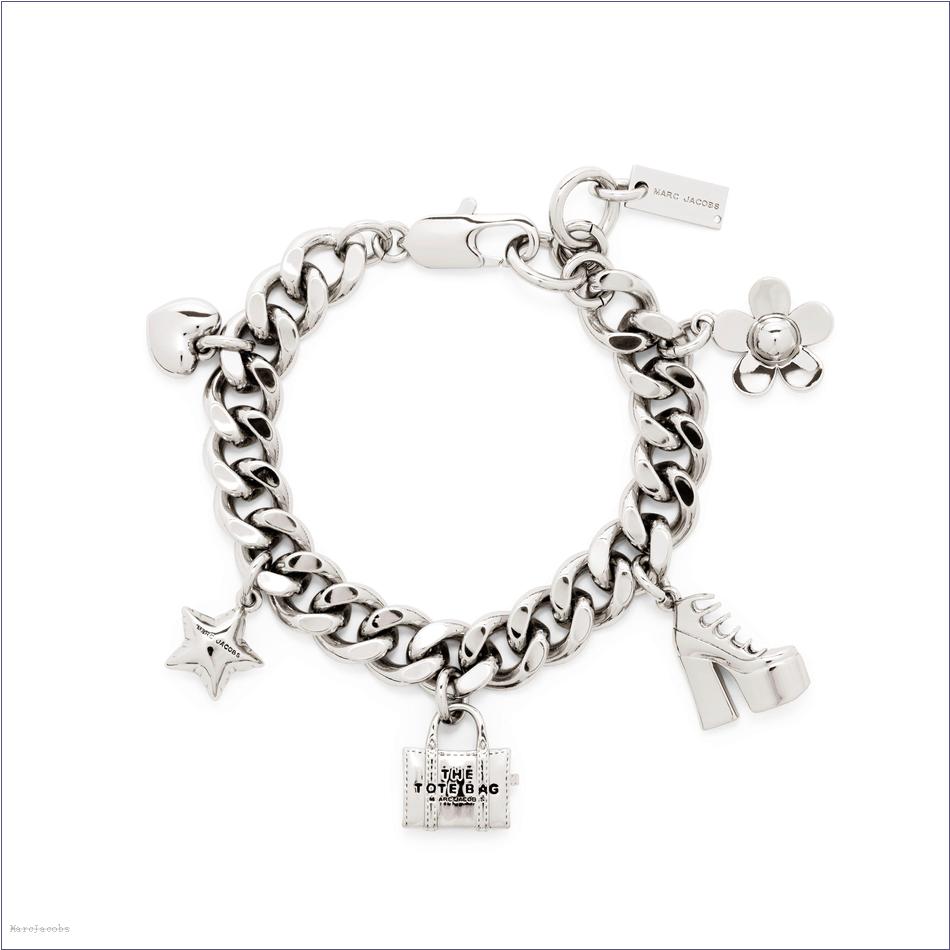  Marc Jacobs LIGHT ANTIQUE SILVER Jewelry/View All Jewelry/The Mini Icon Charm Bracelet