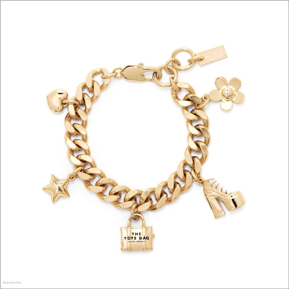  Marc Jacobs LIGHT ANTIQUE GOLD Jewelry/View All Jewelry/The Mini Icon Charm Bracelet