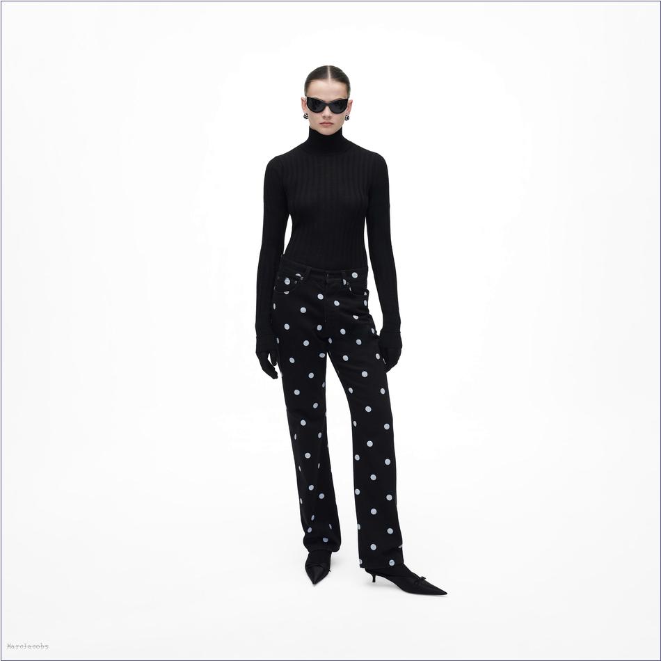  Marc Jacobs BLACK/WHITE The Spots Straight Jean