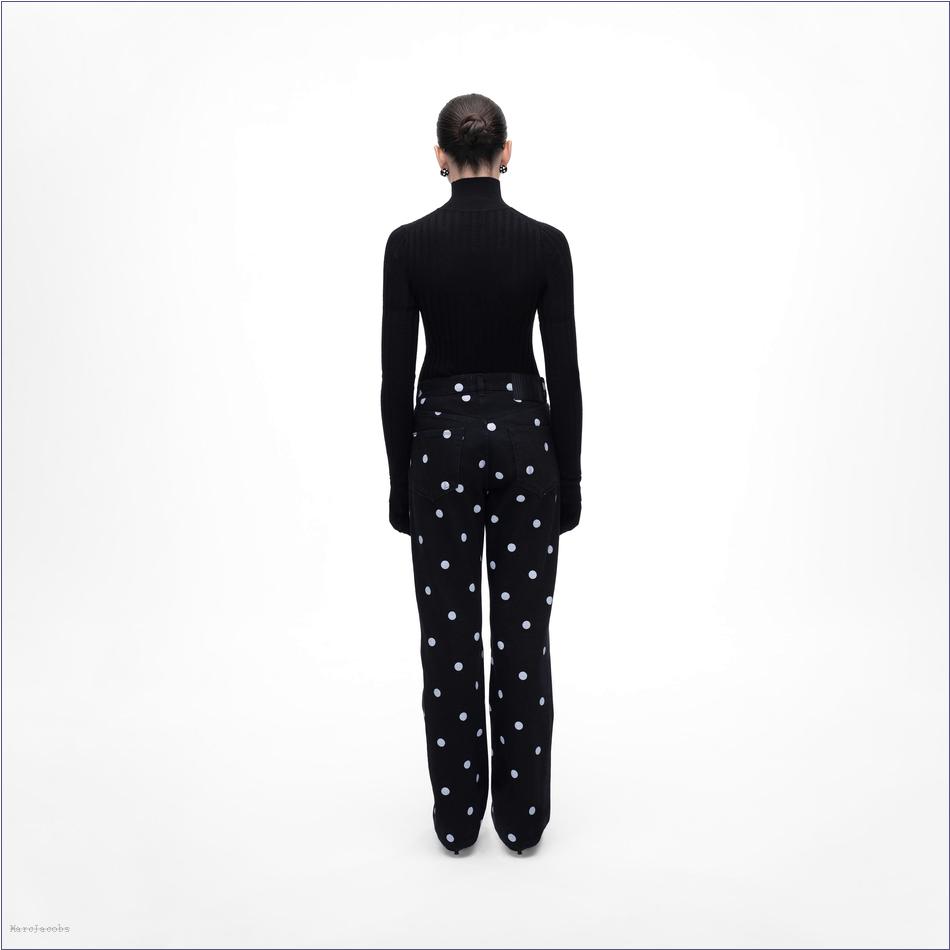  Marc Jacobs BLACK/WHITE The Spots Straight Jean