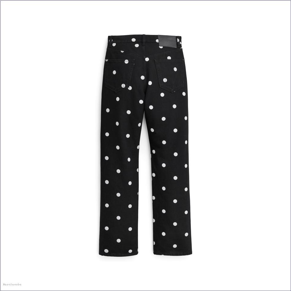  Marc Jacobs BLACK/WHITE The Spots Straight Jean