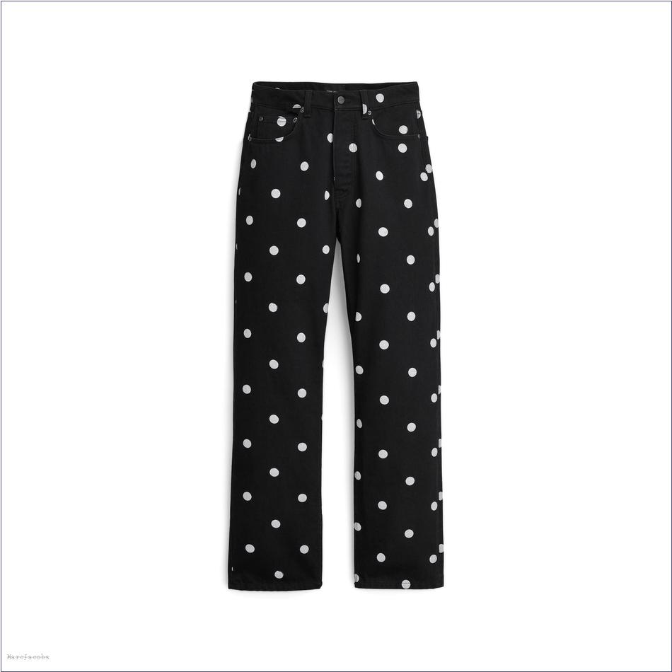  Marc Jacobs BLACK/WHITE The Spots Straight Jean