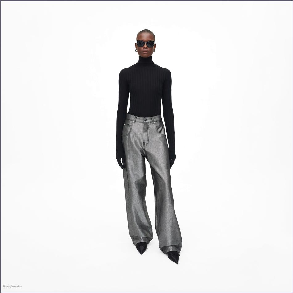  Marc Jacobs SILVER REFLECTIVE MARCDOWN/View All Marcdown/The Reflective Oversized Jeans