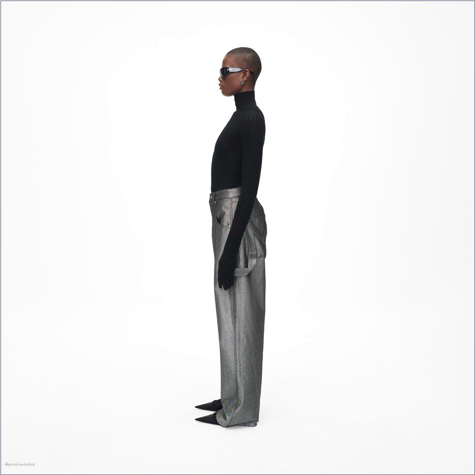  Marc Jacobs SILVER REFLECTIVE MARCDOWN/View All Marcdown/The Reflective Oversized Jeans