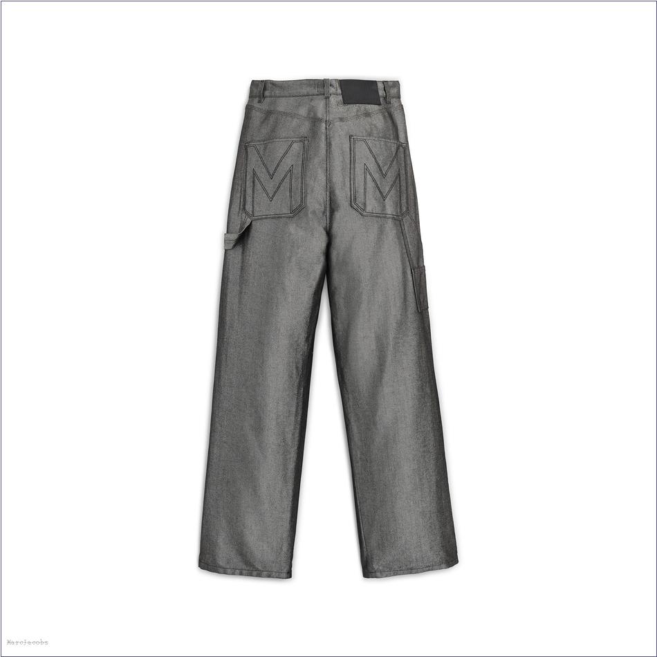  Marc Jacobs SILVER REFLECTIVE MARCDOWN/View All Marcdown/The Reflective Oversized Jeans