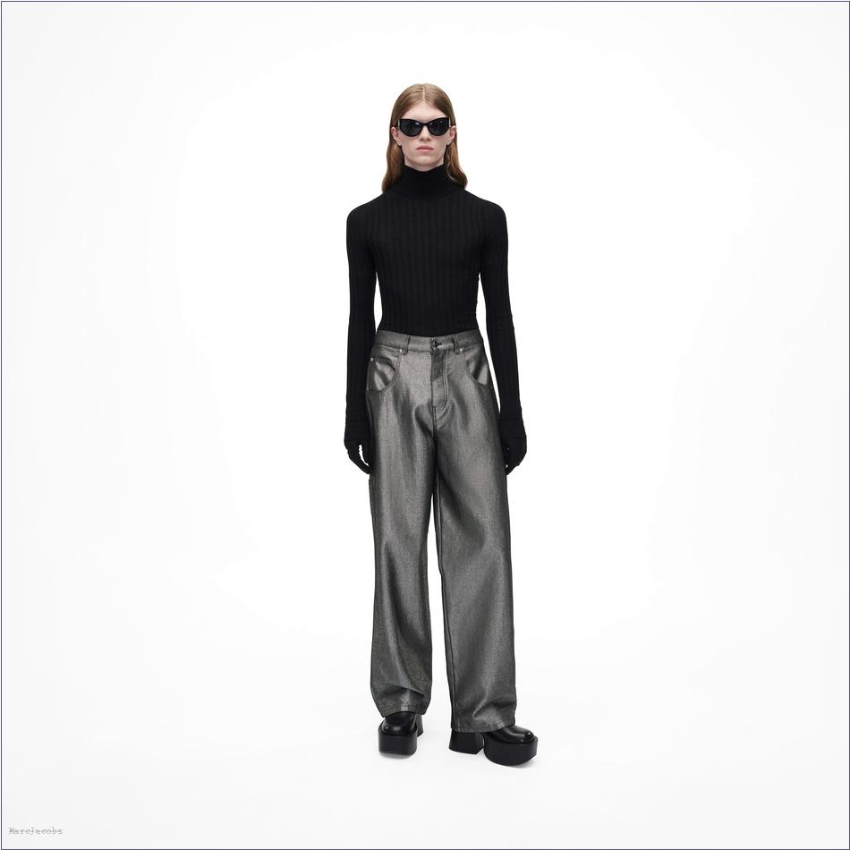  Marc Jacobs SILVER REFLECTIVE MARCDOWN/View All Marcdown/The Reflective Oversized Jeans