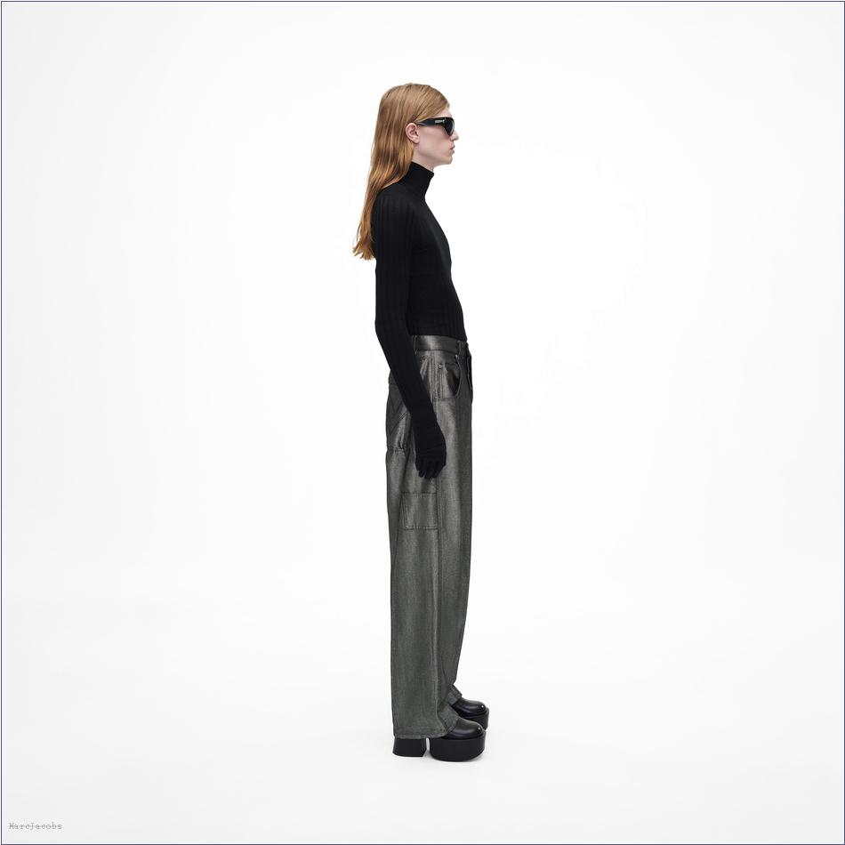  Marc Jacobs SILVER REFLECTIVE MARCDOWN/View All Marcdown/The Reflective Oversized Jeans