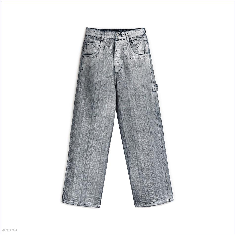  Marc Jacobs MATTE SILVER MARCDOWN/View All Marcdown/The Monogram Oversized Jean