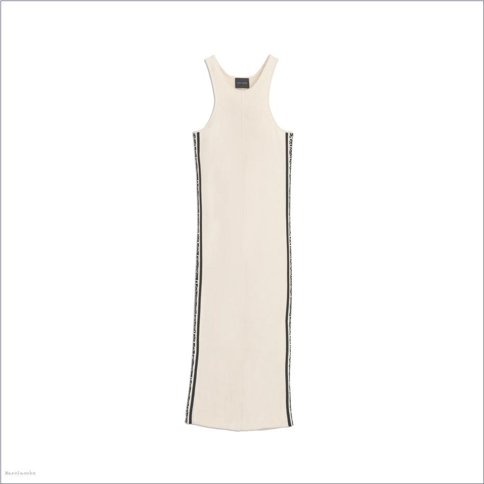  Marc Jacobs IVORY/BLACK MARCDOWN/View All Marcdown/The Logo Racer Dress