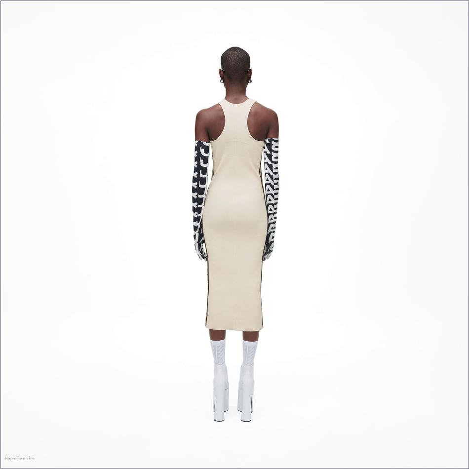  Marc Jacobs IVORY/BLACK MARCDOWN/View All Marcdown/The Logo Racer Dress