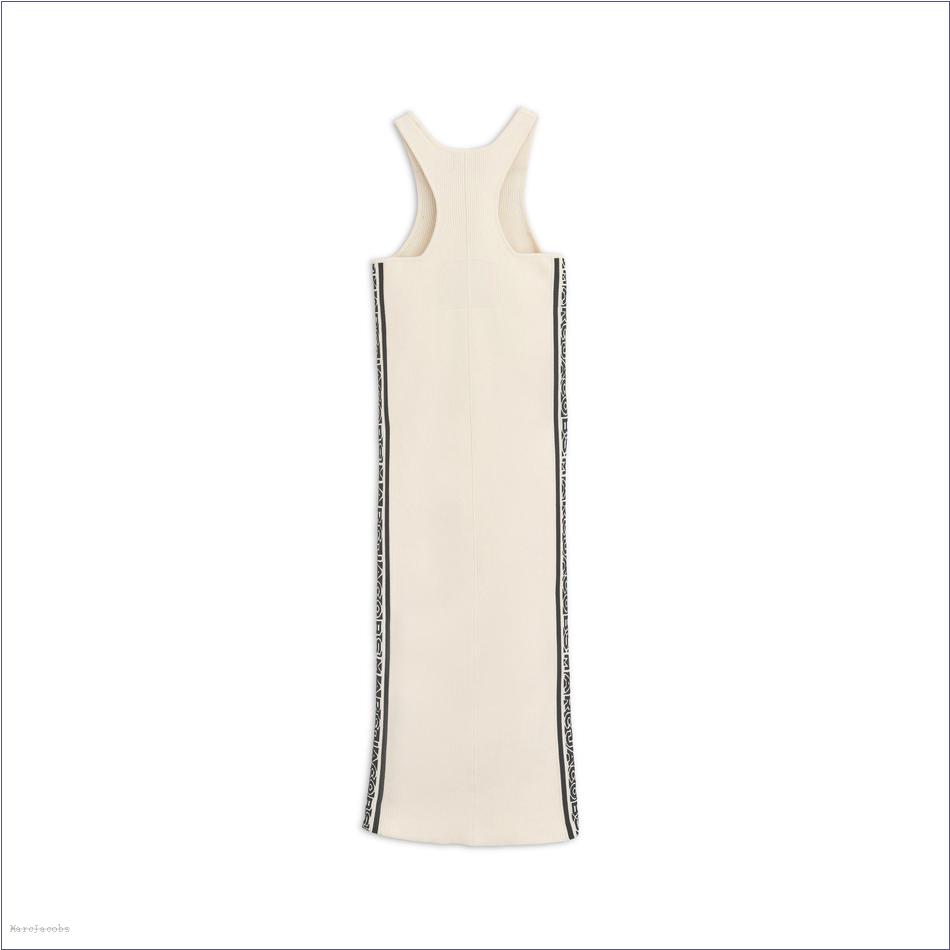  Marc Jacobs IVORY/BLACK MARCDOWN/View All Marcdown/The Logo Racer Dress