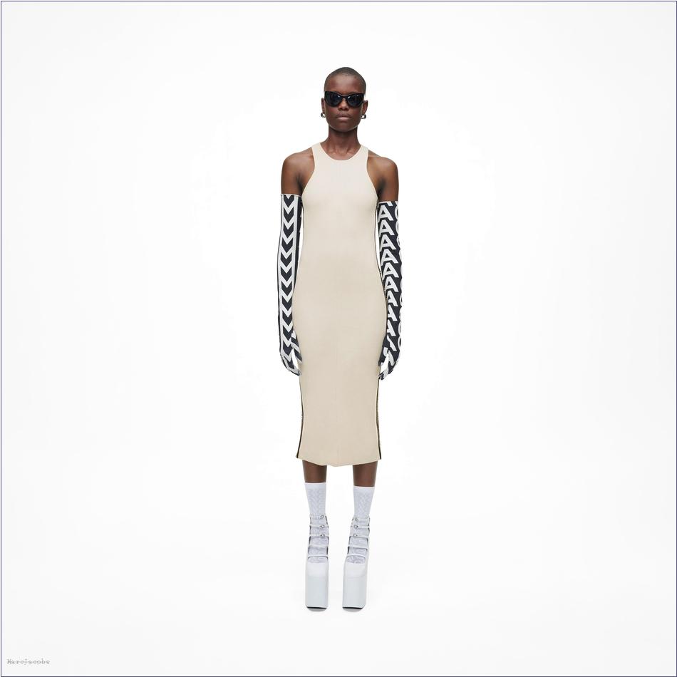  Marc Jacobs IVORY/BLACK MARCDOWN/View All Marcdown/The Logo Racer Dress