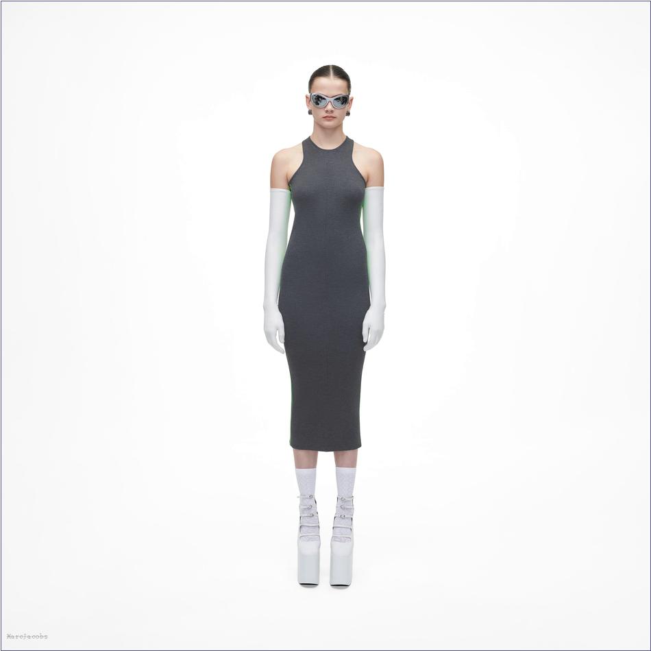  Marc Jacobs GUNMETAL/APPLE MARCDOWN/View All Marcdown/The Logo Racer Dress