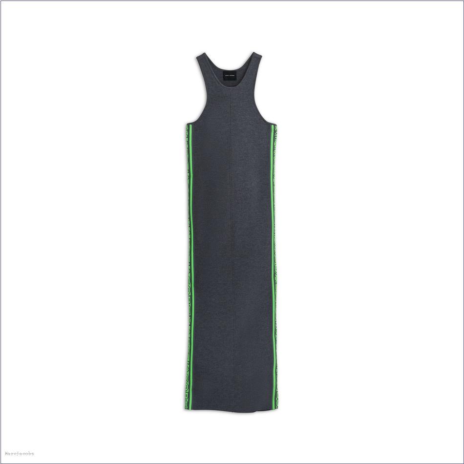  Marc Jacobs GUNMETAL/APPLE MARCDOWN/View All Marcdown/The Logo Racer Dress