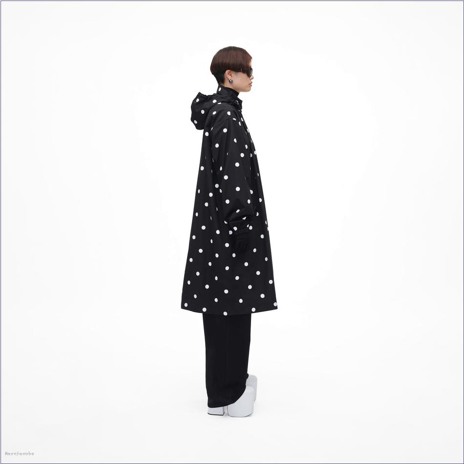  Marc Jacobs BLACK/WHITE MARCDOWN/View All Marcdown/The Spots Long Windbreaker