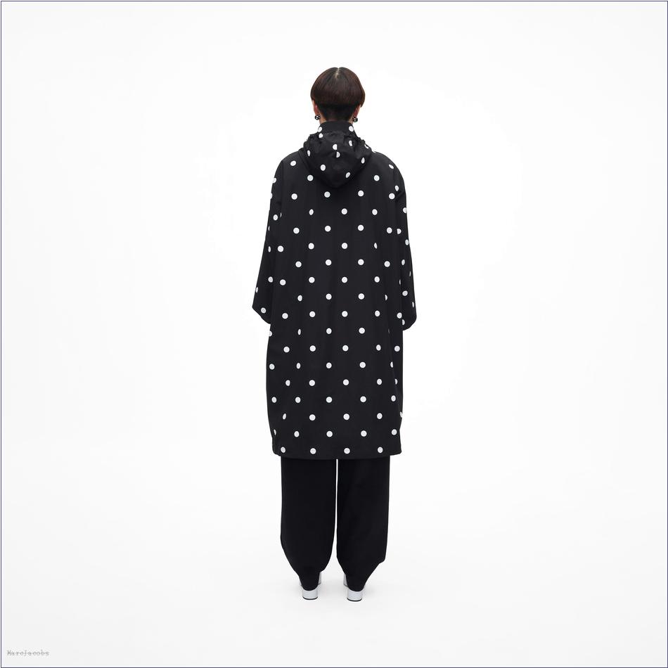  Marc Jacobs BLACK/WHITE MARCDOWN/View All Marcdown/The Spots Long Windbreaker