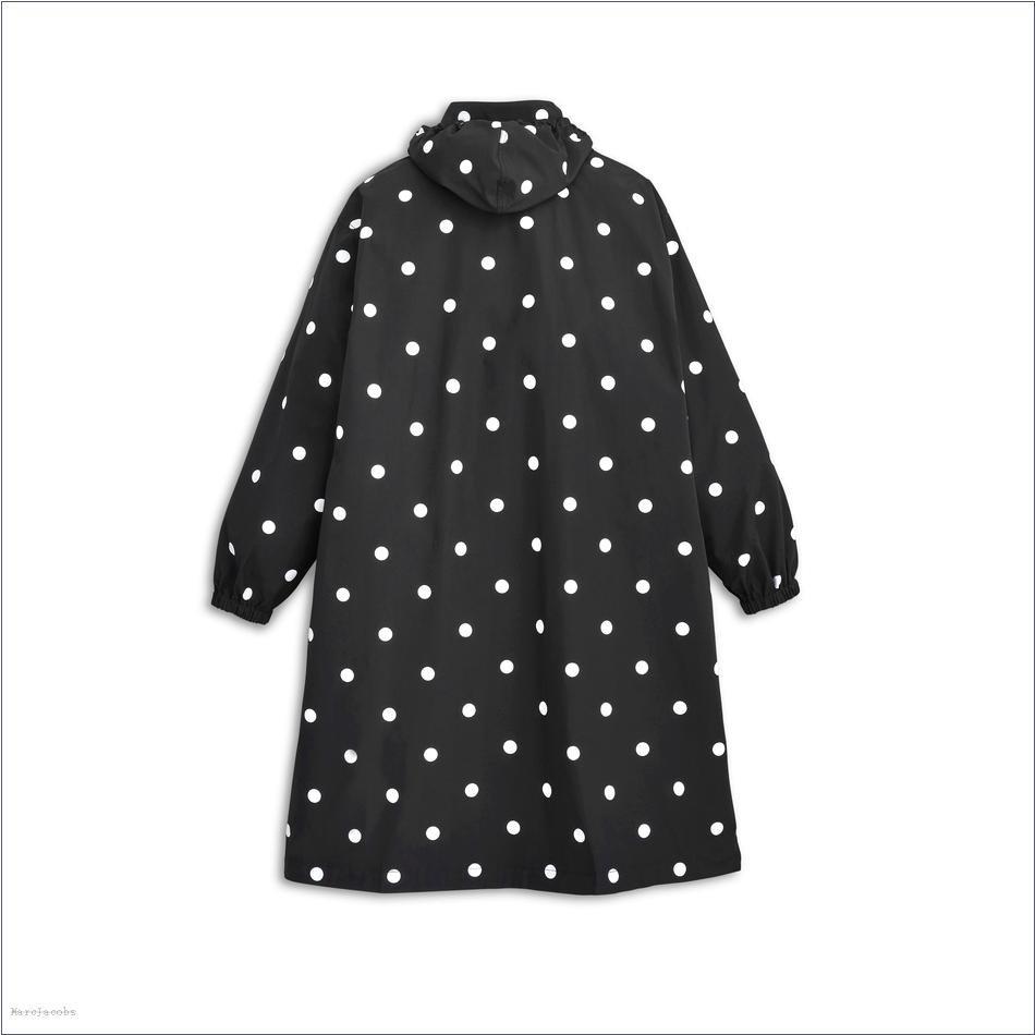  Marc Jacobs BLACK/WHITE MARCDOWN/View All Marcdown/The Spots Long Windbreaker