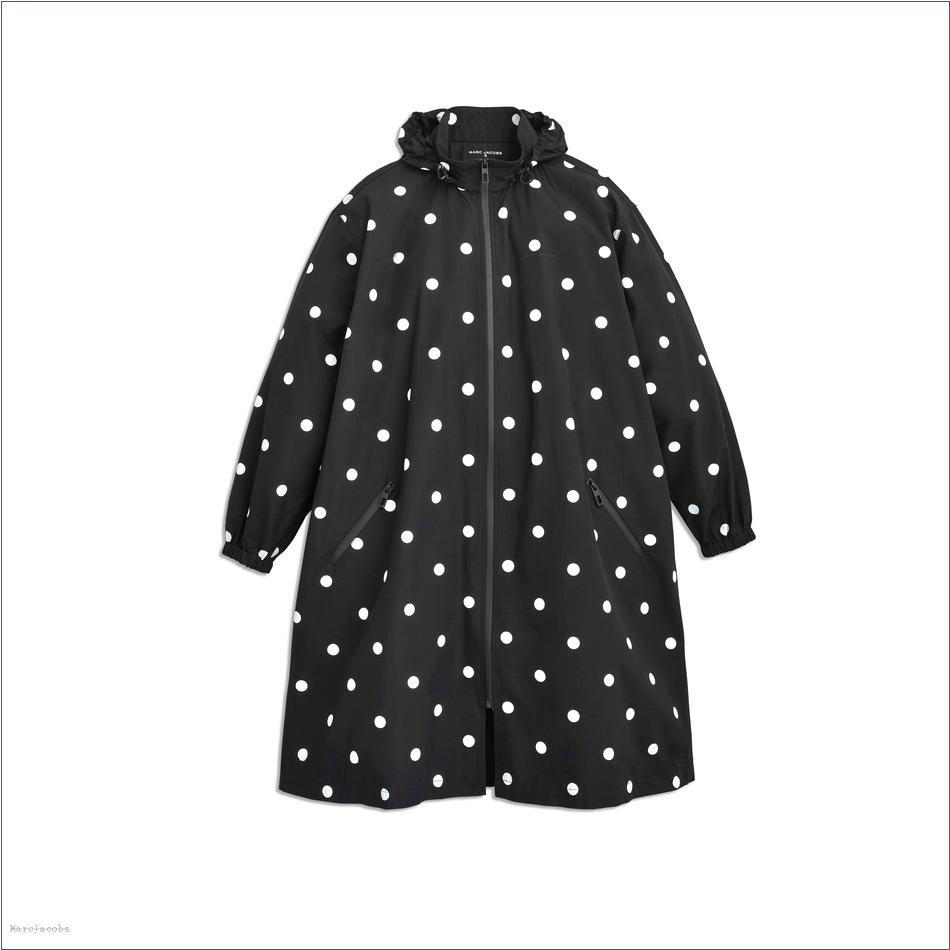  Marc Jacobs BLACK/WHITE MARCDOWN/View All Marcdown/The Spots Long Windbreaker