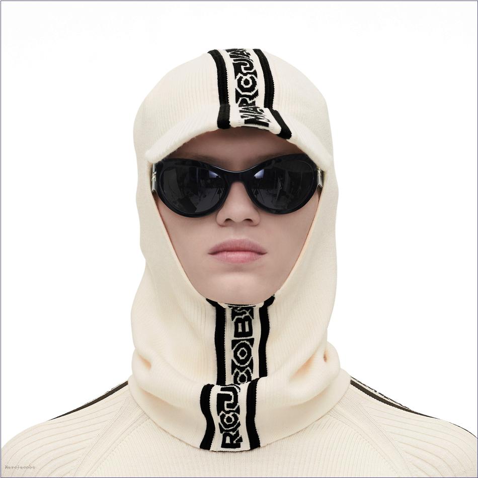  Marc Jacobs IVORY/BLACK MARCDOWN/View All Marcdown/The Brimmed Balaclava