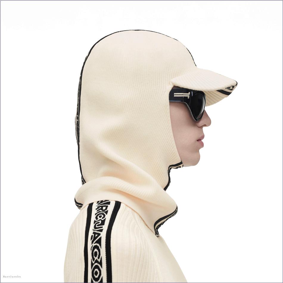  Marc Jacobs IVORY/BLACK MARCDOWN/View All Marcdown/The Brimmed Balaclava