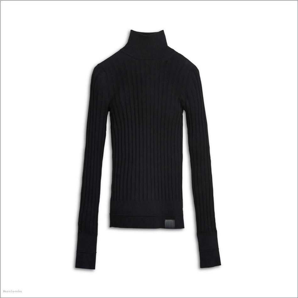  Marc Jacobs BLACK MARCDOWN/View All Marcdown/The Lightweight Ribbed Turtleneck