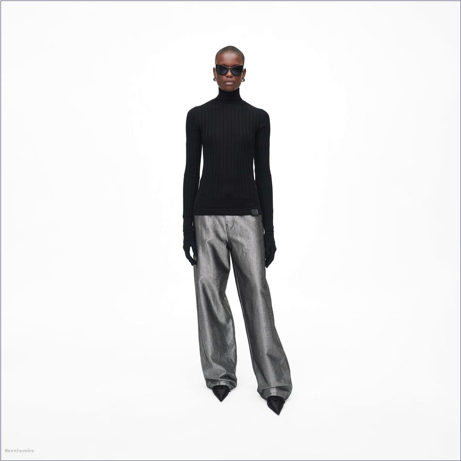  Marc Jacobs BLACK MARCDOWN/View All Marcdown/The Lightweight Ribbed Turtleneck