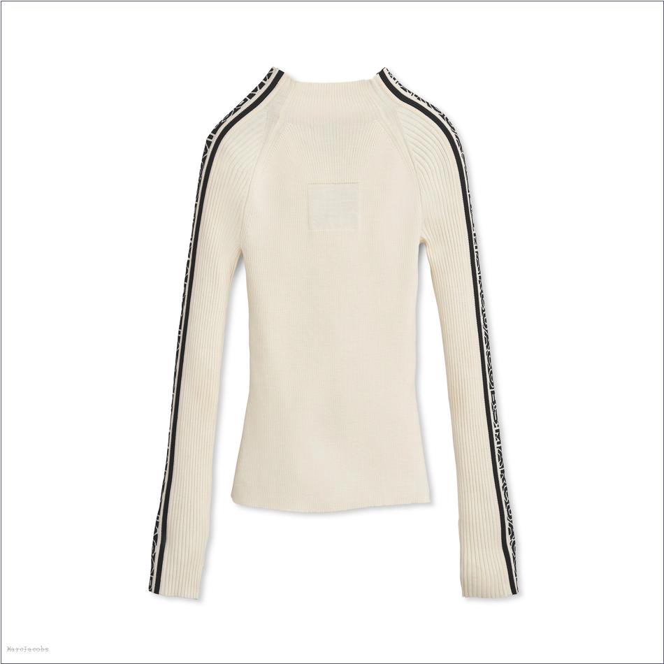  Marc Jacobs IVORY/BLACK MARCDOWN/View All Marcdown/The Raglan Logo Mockneck