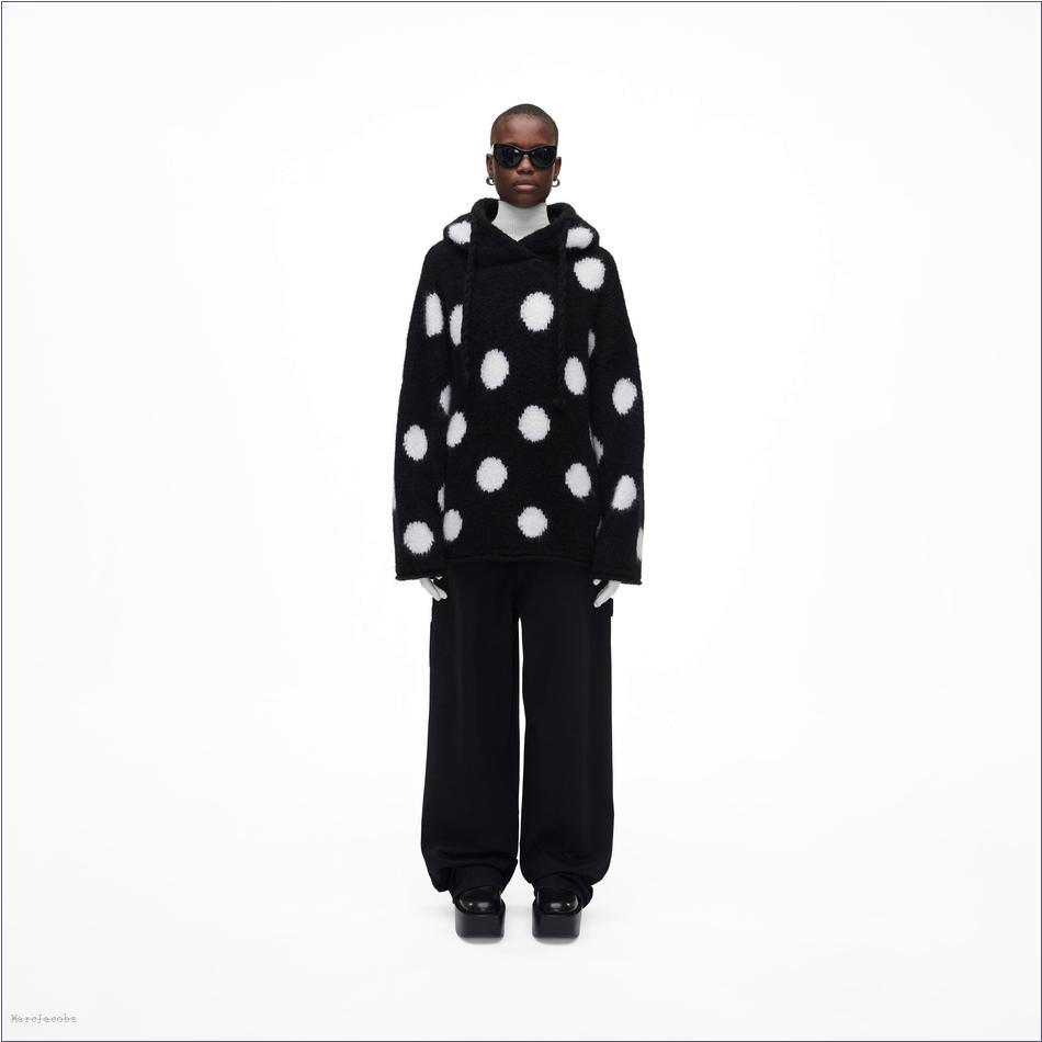  Marc Jacobs BLACK/WHITE MARCDOWN/View All Marcdown/The Brushed Spots Knit Hoodie