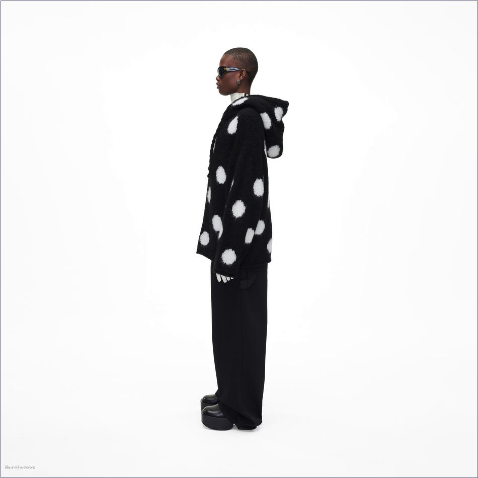  Marc Jacobs BLACK/WHITE MARCDOWN/View All Marcdown/The Brushed Spots Knit Hoodie