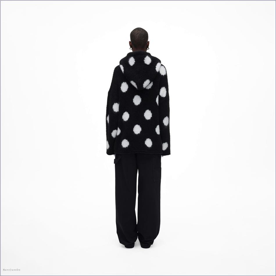  Marc Jacobs BLACK/WHITE MARCDOWN/View All Marcdown/The Brushed Spots Knit Hoodie