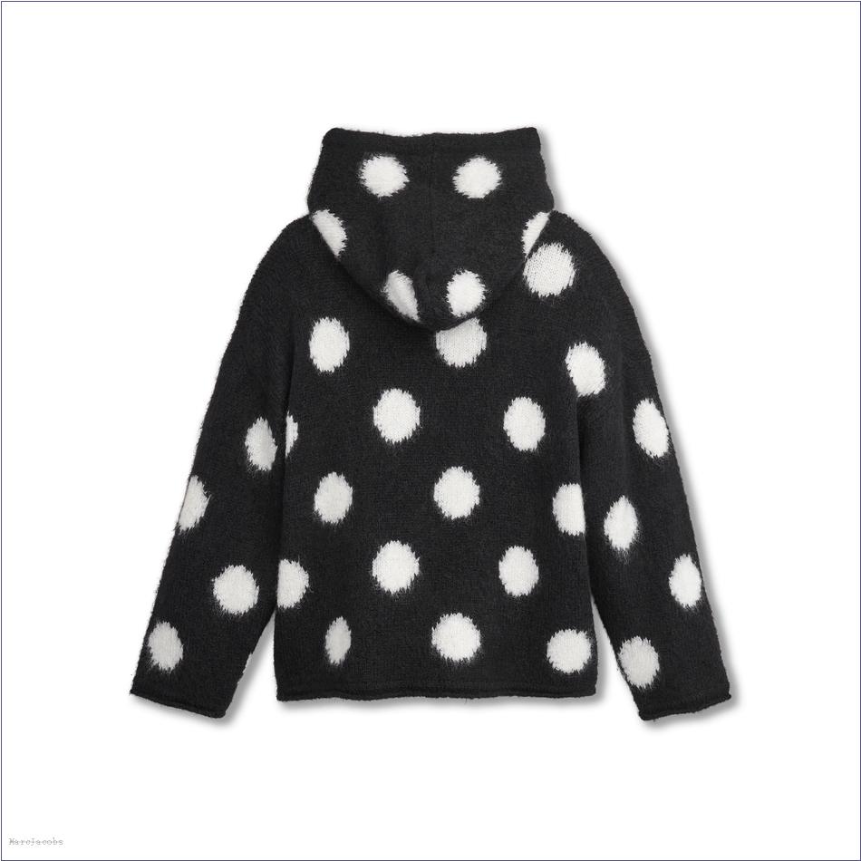  Marc Jacobs BLACK/WHITE MARCDOWN/View All Marcdown/The Brushed Spots Knit Hoodie