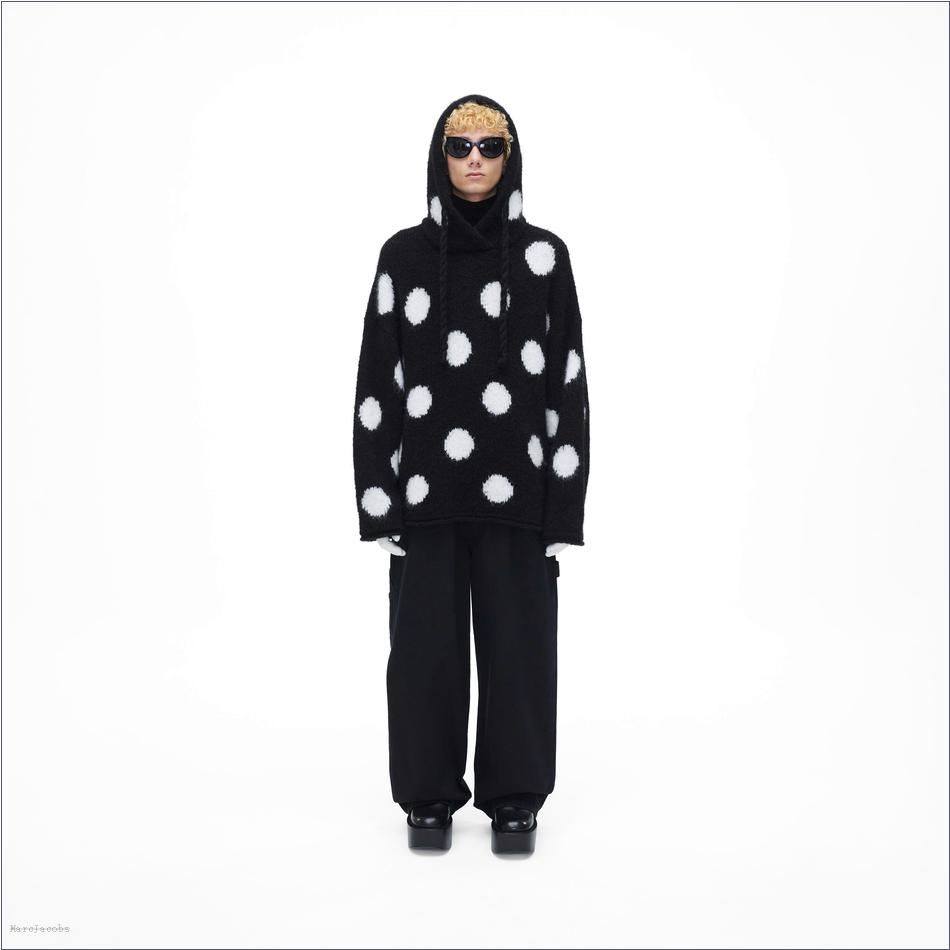  Marc Jacobs BLACK/WHITE MARCDOWN/View All Marcdown/The Brushed Spots Knit Hoodie