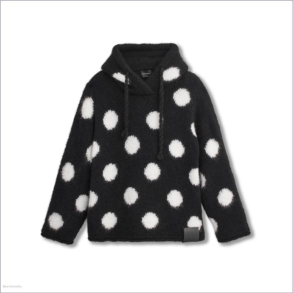  Marc Jacobs BLACK/WHITE MARCDOWN/View All Marcdown/The Brushed Spots Knit Hoodie