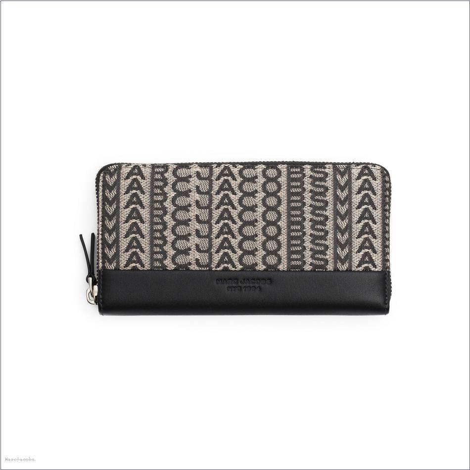  Marc Jacobs BEIGE MULTI MARCDOWN/View All Marcdown/The Monogram Jacquard Continental Wallet