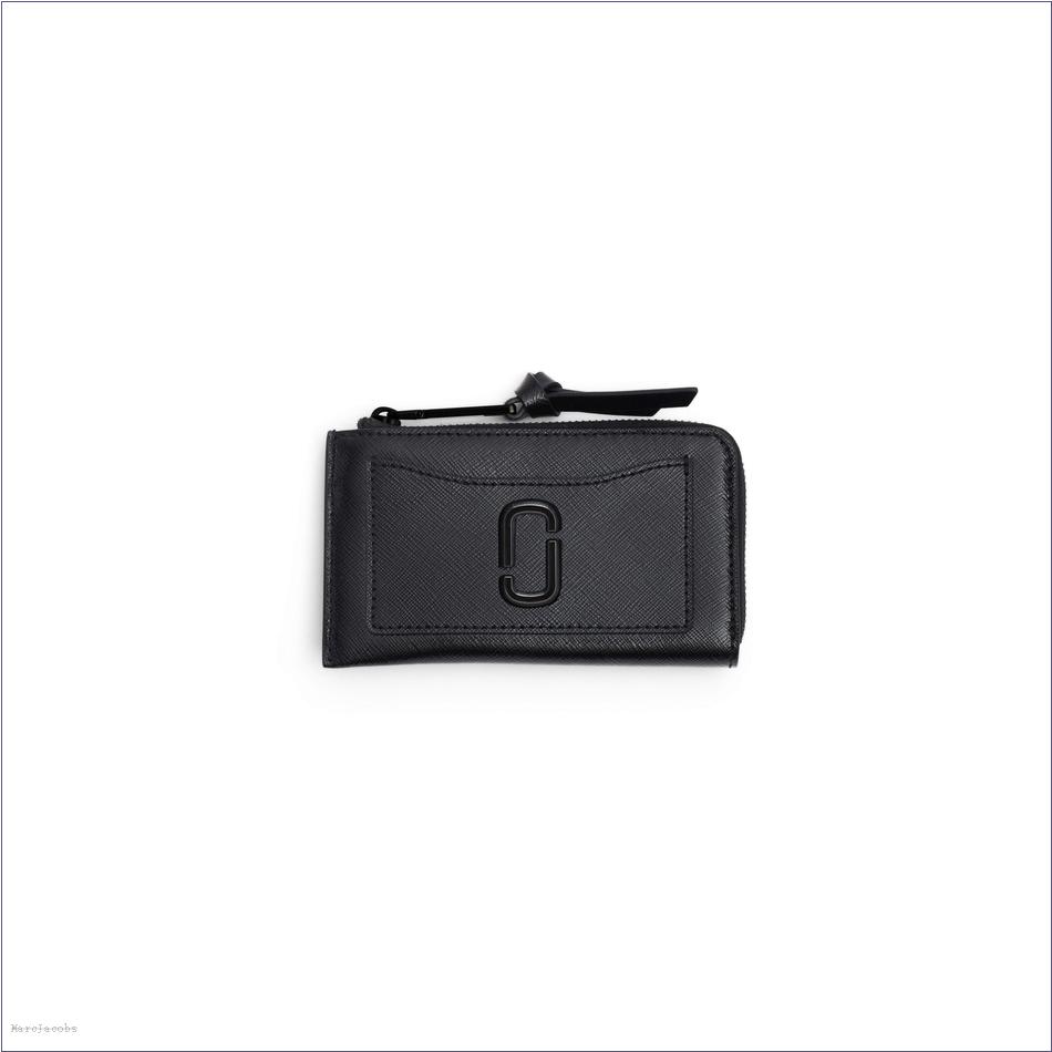  Marc Jacobs BLACK WALLETS/View All Wallets/The Utility Snapshot DTM Top Zip Multi Wallet