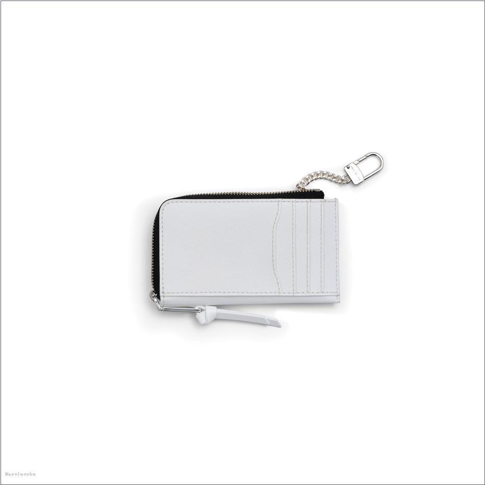  Marc Jacobs WHITE WALLETS/View All Wallets/The Utility Snapshot DTM Top Zip Multi Wallet