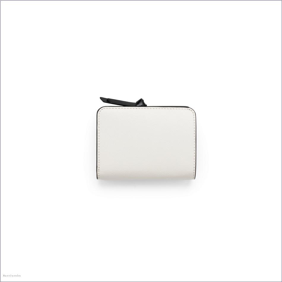  Marc Jacobs BLACK/WHITE WALLETS/View All Wallets/The Utility Snapshot Mini Compact Wallet