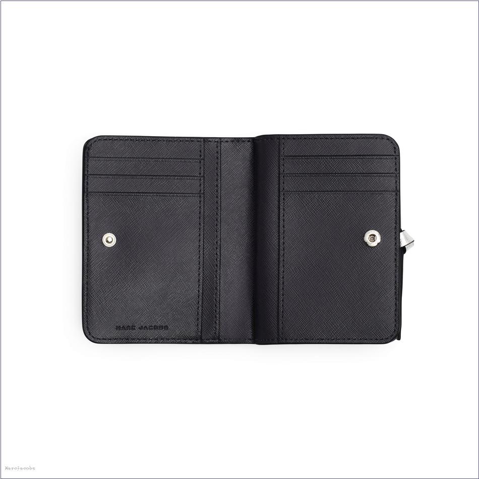  Marc Jacobs WOLF GREY MULTI WALLETS/View All Wallets/The Utility Snapshot Mini Compact Wallet