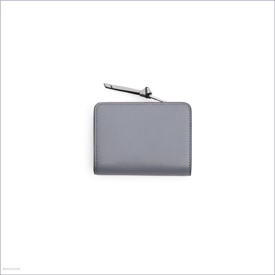  Marc Jacobs WOLF GREY MULTI WALLETS/View All Wallets/The Utility Snapshot Mini Compact Wallet