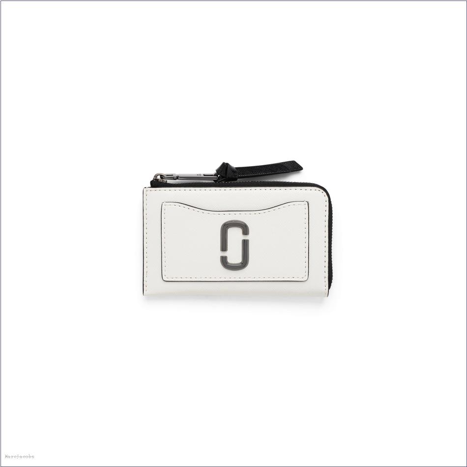  Marc Jacobs BLACK/WHITE WALLETS/View All Wallets/The Utility Snapshot Top Zip Multi Wallet