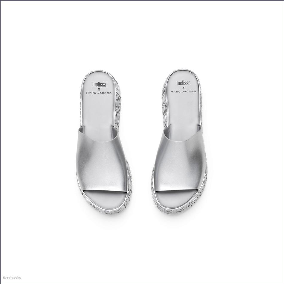  Marc Jacobs SILVER SHOES/View All Shoes/Melissa x Marc Jacobs Becky Platform Slide