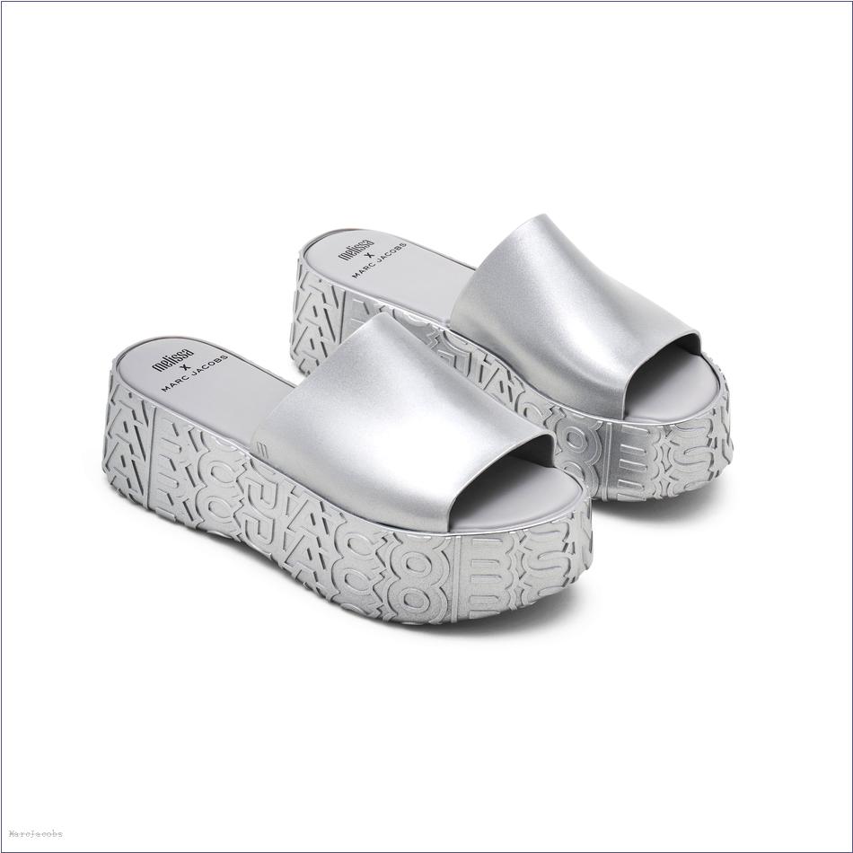  Marc Jacobs SILVER SHOES/View All Shoes/Melissa x Marc Jacobs Becky Platform Slide