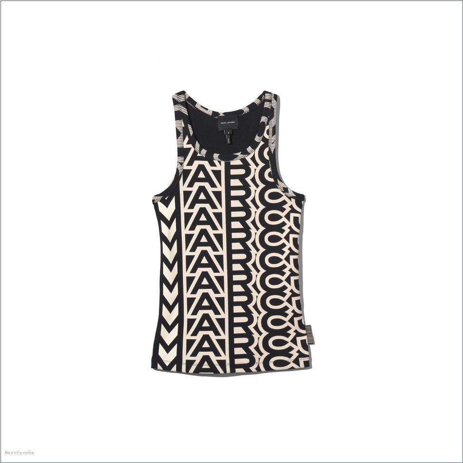  Marc Jacobs BLACK/IVORY Ready To Wear/View All Ready To Wear/The Monogram Rib Tank