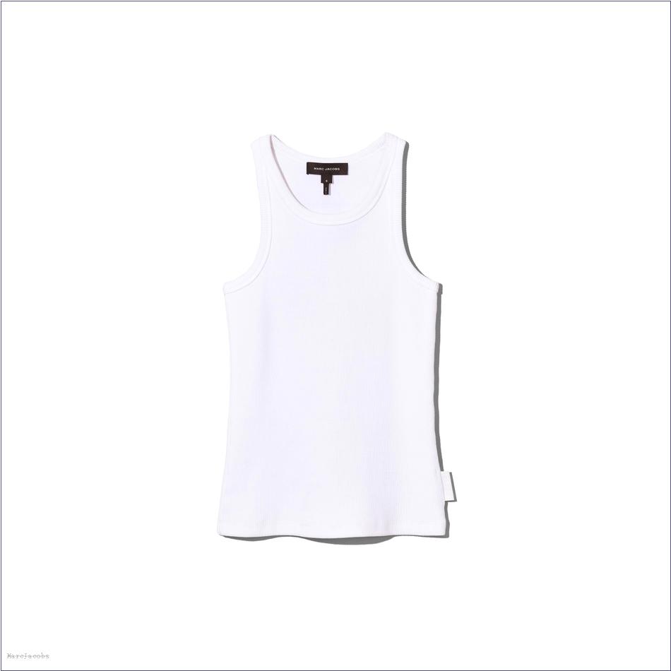  Marc Jacobs WHITE MARCDOWN/View All Marcdown/The Icon Rib Tank